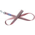 Pink Double Reflective & Padded Nylon Lead 1” X 48” (2.5 X 120cm) Hem & Boo